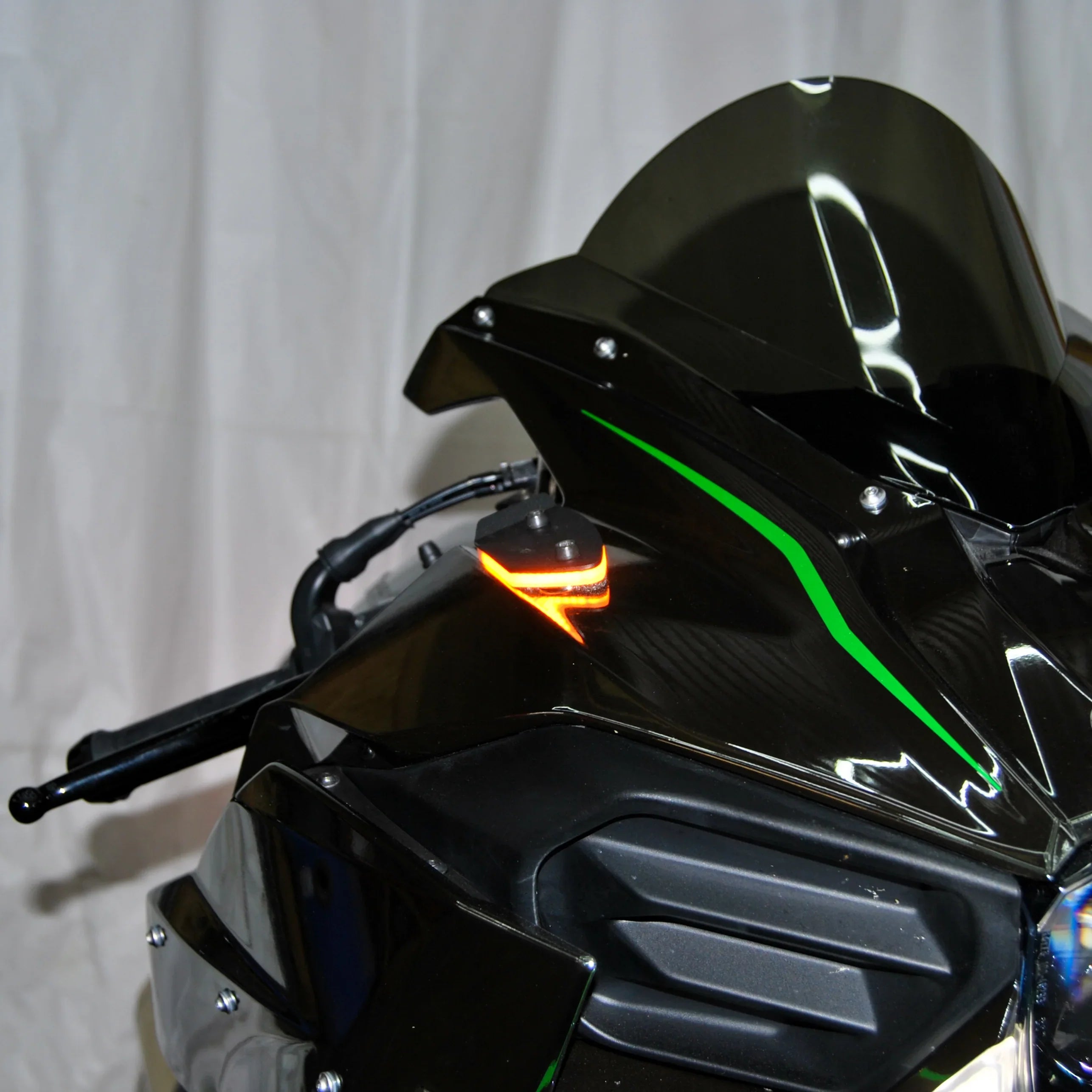 Kawasaki H2 Mirror Block Off Turn Signals (2015-Present) Instructions