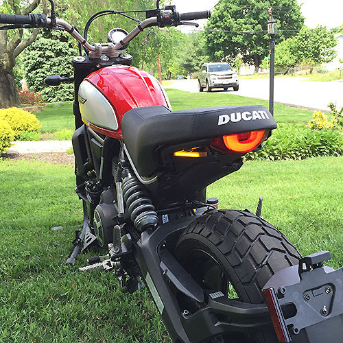 R&G Tail Tidy License Plate Relocator For Ducati Scrambler Icon (2015-2020) - Black