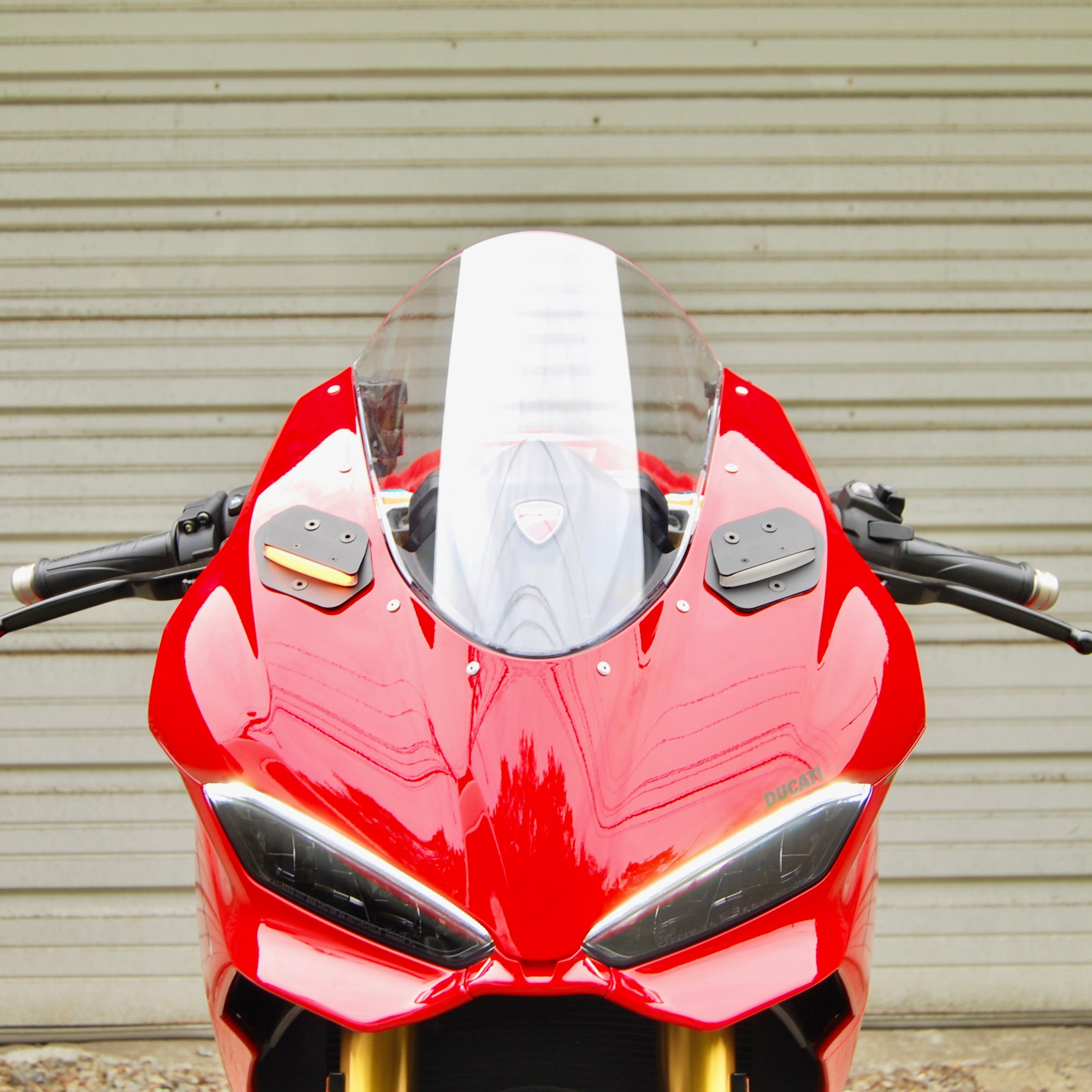 Hide  Ducati Panigale V2 Mirror Block Off Turn Signals (2025