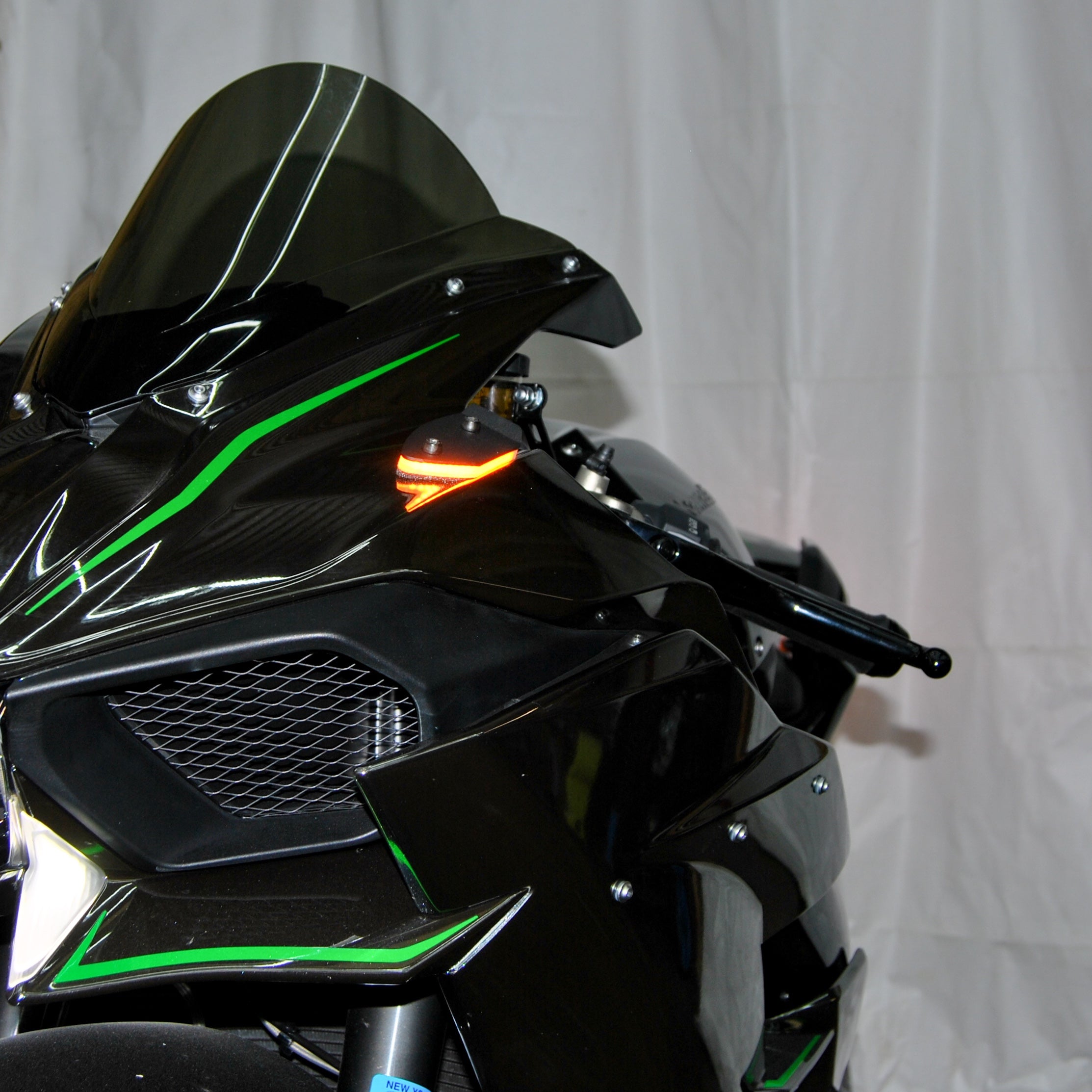 Kawasaki H2 Mirror Block Off Turn Signals (2015-Present)