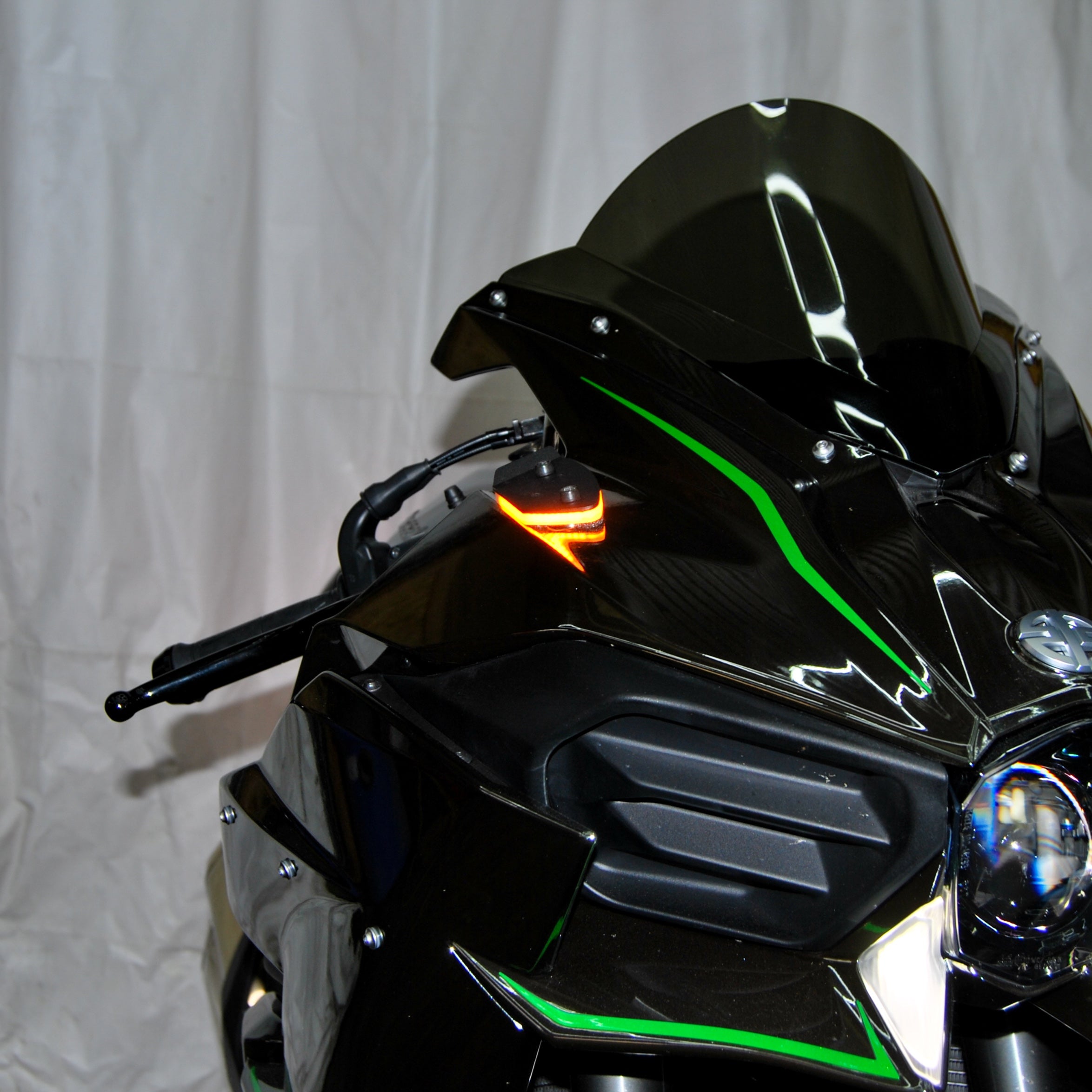 Kawasaki H2 Mirror Block Off Turn Signals (2015-Present)