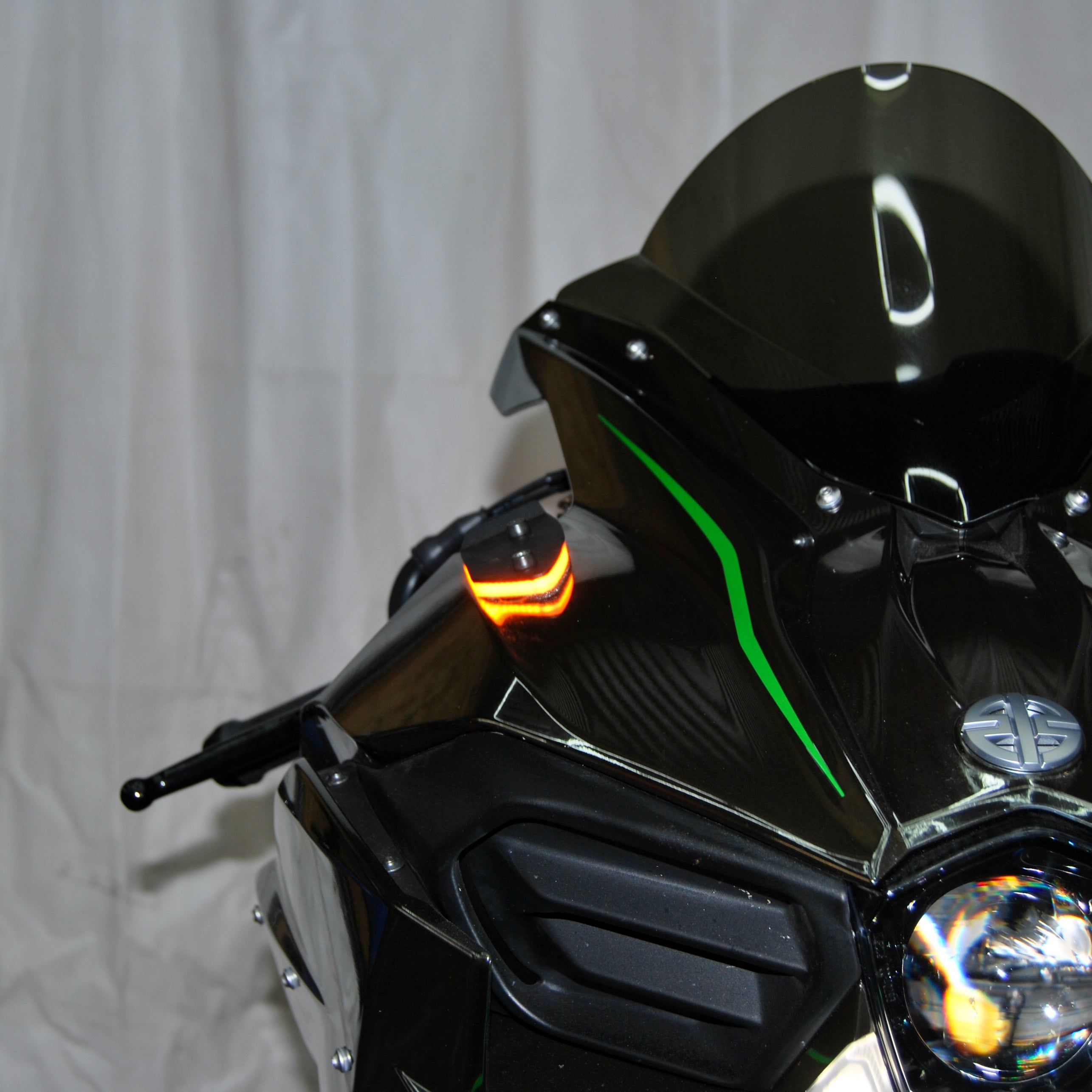 Kawasaki H2 Mirror Block Off Turn Signals (2015-Present)